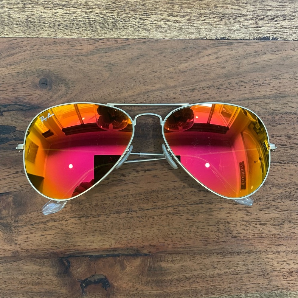 Flame mirror Ray-ban Aviator Sunglasses